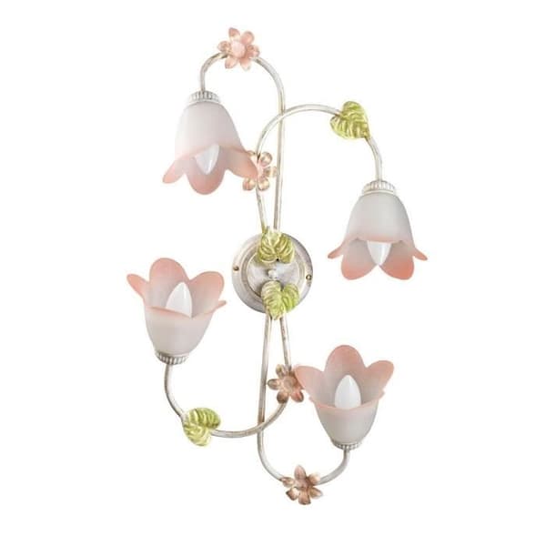 Onli D'ORO Halvsänkt taklampa med flera armar, glasskärm, 4x E14