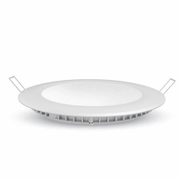 Rund led taklampa 24W extra platt (eq 160W) VT-2407 Vit Varmvit (3000K)