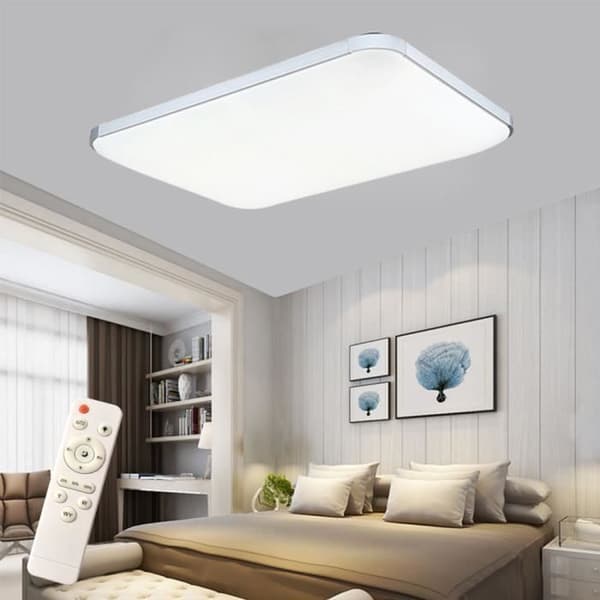 XMTECH 72W LED Taklampa Med Dimbar Fjärrkontroll Takbelysning 2,800K – 6,500K för Kontor Vardagsrum Sovrum Kök IP44