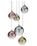 Miniatyrbild 5 av 9: Pendellampa Halvgenomskinlig Mässing Koppar Silver Glasskärmar Järn 6 lampa Modern Design Heminredning Tillbehör Vardagsrum