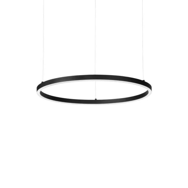 Ideal Lux ORACLE Slim DALI Dimbar Rund 50cm Integrerad LED-taklampa Svart, 4000K