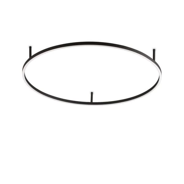 Ideal Lux ORACLE Integrated Led Ring Semi Taklampa Svart 90cm 3000K