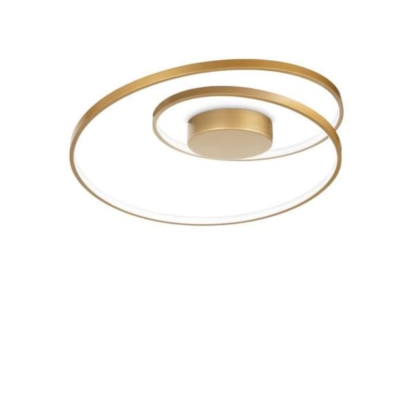 Plafondslampa - IDEAL - OZ - Borstad mässing - Inbyggd LED - Variabel intensitet 3000K