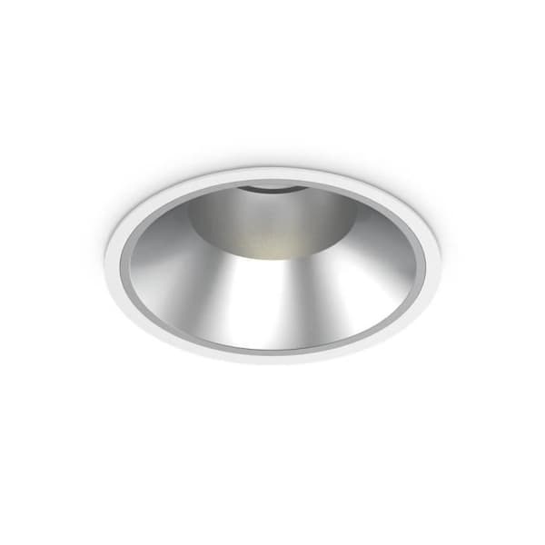 Vit rund infälld downlight, 43000K, 42W