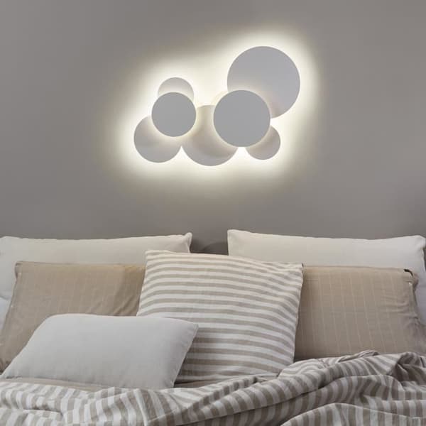 Ideal Lux CLOUD Dekorativ taklampa Circles White 52cm 3000K