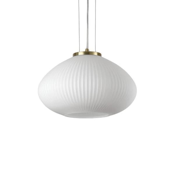 Taklampa - IDEAL - PLISSE Globe Dome - Mässing - 35cm - E27 - Modern design
