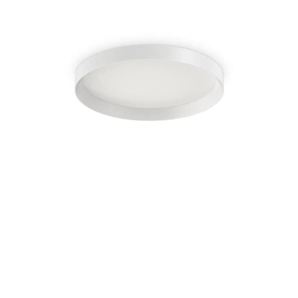 Dekorativ rund enkel flush vit, 4000K