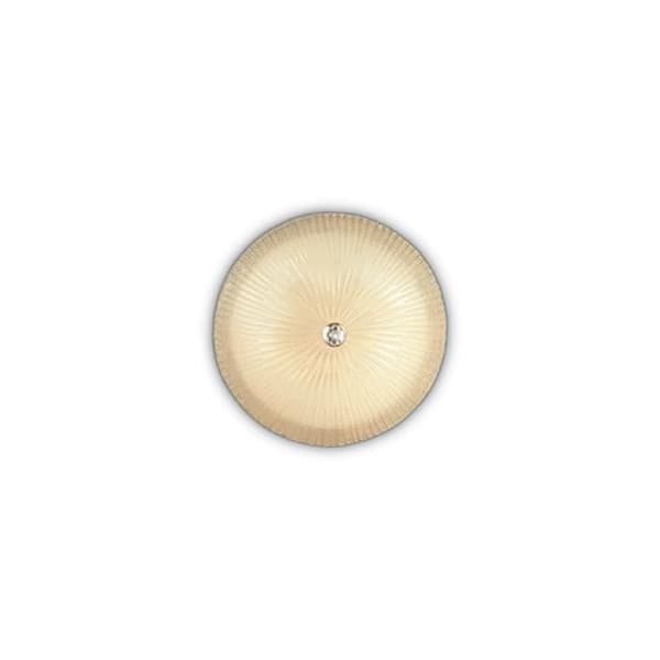 Plafondslampa Ambre SHELL - IDEAL LUX - 6 glödlampor E27 - Modern design i glas