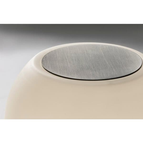 LED vägg- eller taklampa - FARO - Moy Led - Ø 13cm - Metall och Opalinglas - IP44