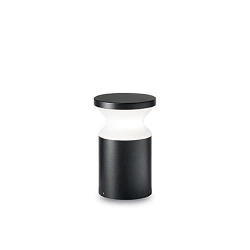 TORRE PT1 SMALL NERO pendellampa - IDEAL LUX - Ø 14 x H 22 cm - Aluminium och opalplast - E27