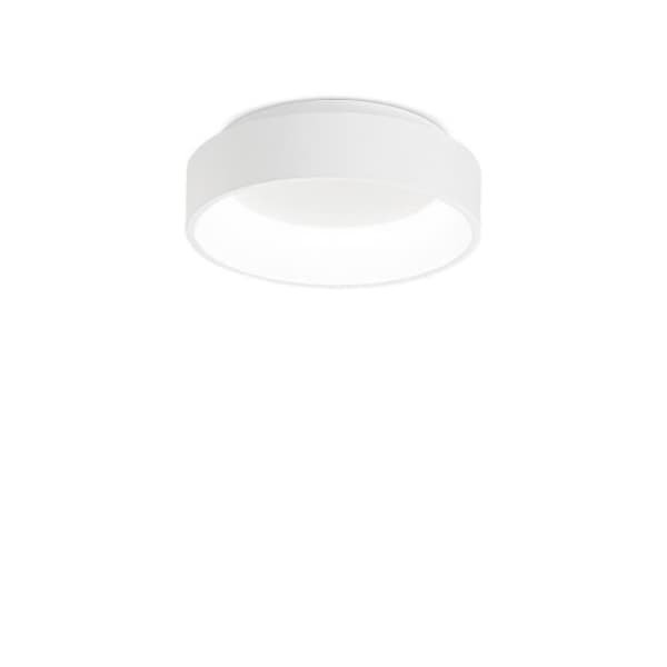 LED-plafondslampa - IDEAL - ZIGGY - Rund 30cm - Vit - 3000K - Infälld