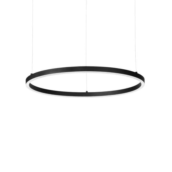 Ideal Lux ORACLE Integrerad LED-taklampa Smal icke-dim rund 70 cm Svart, 4000K