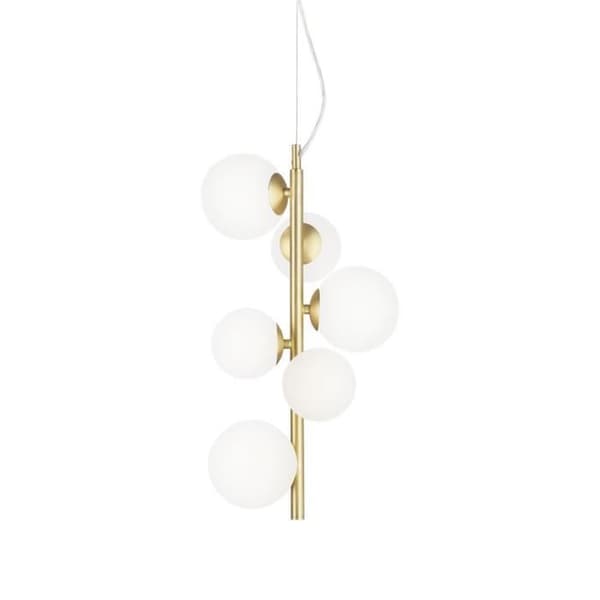 Taklampa - Ideal Lux - PERLAGE - 6 ljus - Mässing - Glas - 26 cm
