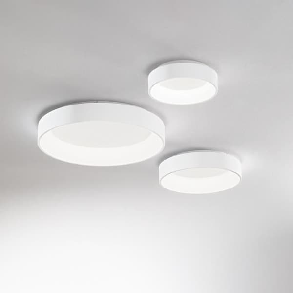 Plafondslampa LED - IDEAL LUX - ZIGGY - Semi-Inbyggd - 45cm - Vit - 3000K - Ej dimbar