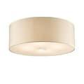 Miniatyrbild 1 av 2: Ideal Lux Woody PL4, Matsal, Vardagsrum, Beige, IP20, Yta, Cylinder, Krom, Metall, Polyvinylklorid