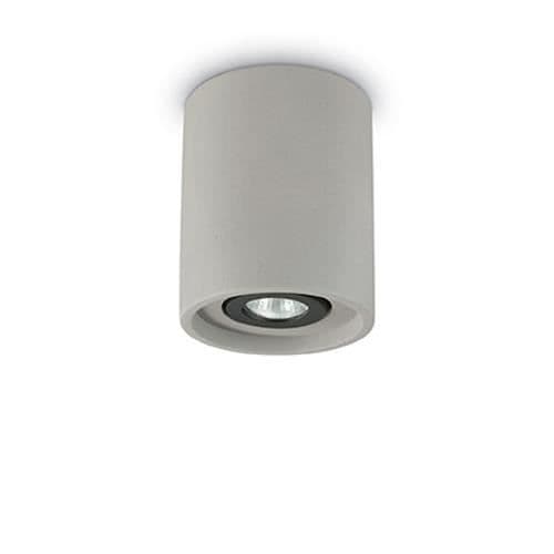 Taklampa - IDEAL LUX - EK PL1 RUND - Gips eller cement - Ø 13,5 x H 16 - 1 x 35W GU10