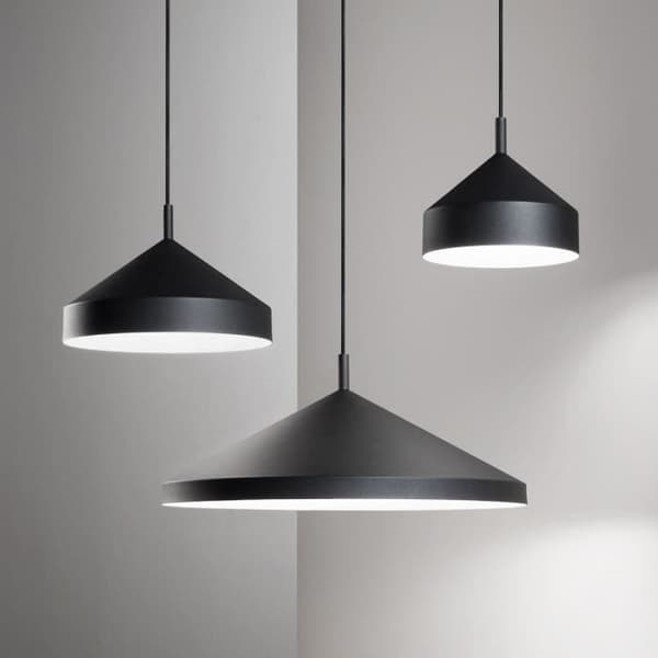Plafondslampa - Ideal Lux - YURTA - Svart - 50cm - E27 - Modern Design