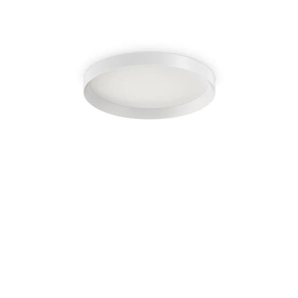 Dekorativ rund enkel flush vit, 3000K