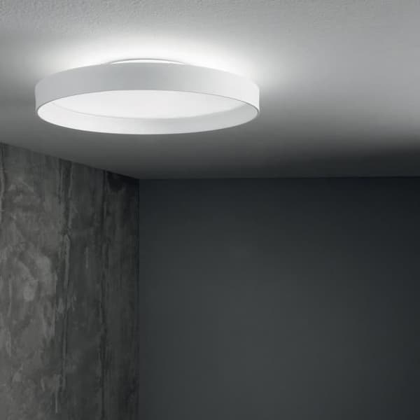 Dekorativ rund enkel flush vit, 23000K