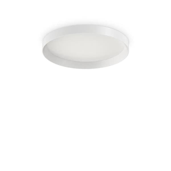 Dekorativ rund enkel flush vit, 23000K