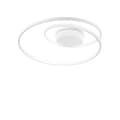 Miniatyrbild 1 av 2: Ideal Lux OZ Dimbar virvlande integrerad LED Semi-Flush Mount Light, Vit, 3000K