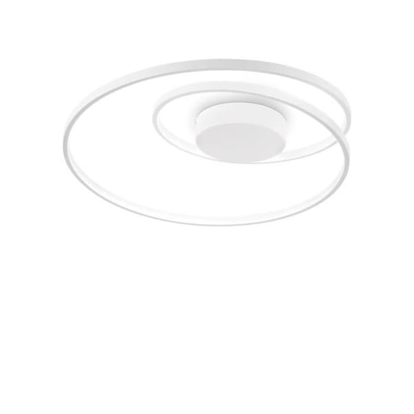 Ideal Lux OZ Dimbar virvlande integrerad LED Semi-Flush Mount Light, Vit, 3000K