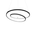 Miniatyrbild 1 av 2: Ideal Lux OZ Dimbar Swirl 60cm Integrerad LED-taklampa Svart, 3000K