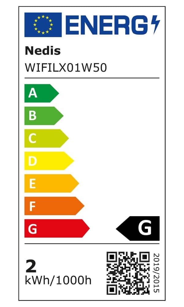NEDIS Wi-Fi chytré dekorativní LED/ teplá bílá/ 50 LED's/ Android & iOS/ Nedis® SmartLife/ 5 m