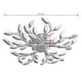 Miniatyrbillede 5 af 5: loftslampe med krystalblade akryl E14 hvid og transparent