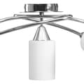 Miniatyrbild 6 av 10: Taklampa med keramikskärmar för 5 E14-lampor vit kon