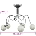 Miniatyrbild 6 av 6: Taklampa med runda lampskärmar för 5 G9 LED-lampor