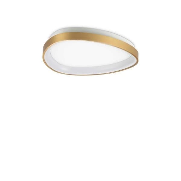 Ideal Lux GEMINI Semi Taklampa LED Integrerad PÅ-AV 42 cm Mässing 3000Lm 3000K