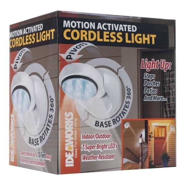 SET MED 2 SPOT LAMPA RÖRELSESDETEKTOR 7 LED EXTERIÖR INTERIÖR