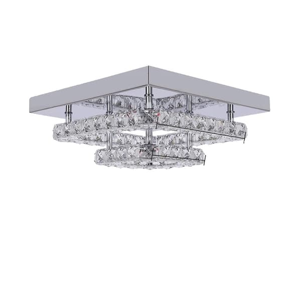 Taklampa, Modern Design, Kristall Accenter, A, Varmvit