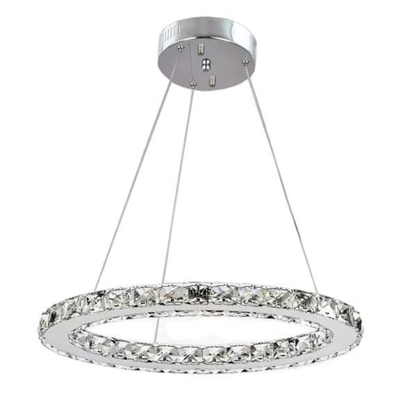 Kristallkrona, LED-belysning, Lyxig inredning, 3M 20x30x40cm, Varmvit