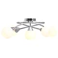 Miniatyrbillede 1 af 11: vidaXL loftlampe med keramiske lampeskærme til 5 E14-pærer hvid -  Loftlamper
