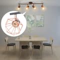 Miniatyrbillede 5 af 6: vidaXL loftslampe med 4 spotlys E14 sort og kobberfarvet -  Loftlamper