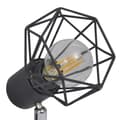 Miniatyrbild 6 av 9: Taklampa industri-design spotlights med 2 LED-glödlampor svart -  Taklampor