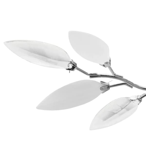 The Living Store loftslampe akrylkrystal 3 E14-pærer hvid og transparent - Loftlamper