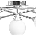 Miniatyrbillede 7 af 11: The Living Store loftlampe med keramiske lampeskærme til 5 E14-pærer hvid -  Loftlamper