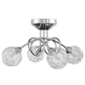 Miniatyrbillede 3 af 7: Loftlamper - Living loftlampe med skærme i trådnet til 4 G9 LED-pærer