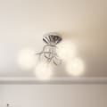 Miniatyrbillede 4 af 7: Loftlamper - Living loftlampe med skærme i trådnet til 4 G9 LED-pærer