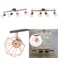 Miniatyrbild 1 av 6: Taklampa med 4 spotlights E14 svart och koppar - Spotlight - Spotlights - Home & Living