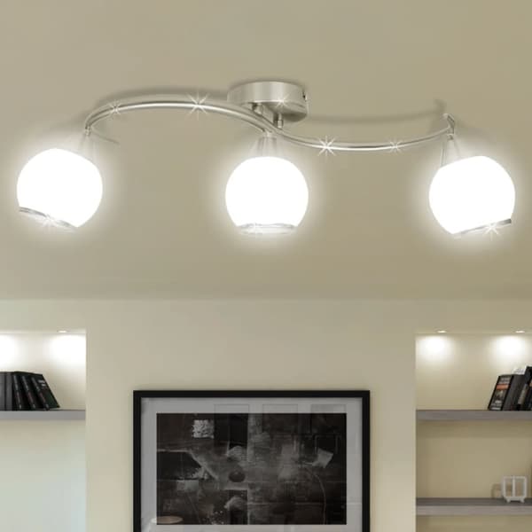 Loftslampe med glasskærme bølget 3 E14 pærer - Loftslampe - Loftslamper - Home & Living