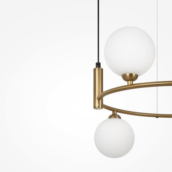 Taklampa - Maytoni - Ring - 4 ljus - Metall - Mässing - Nutida design
