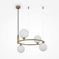 Miniatyrbild 1 av 4: Taklampa - Maytoni - Ring - 4 ljus - Metall - Mässing - Nutida design