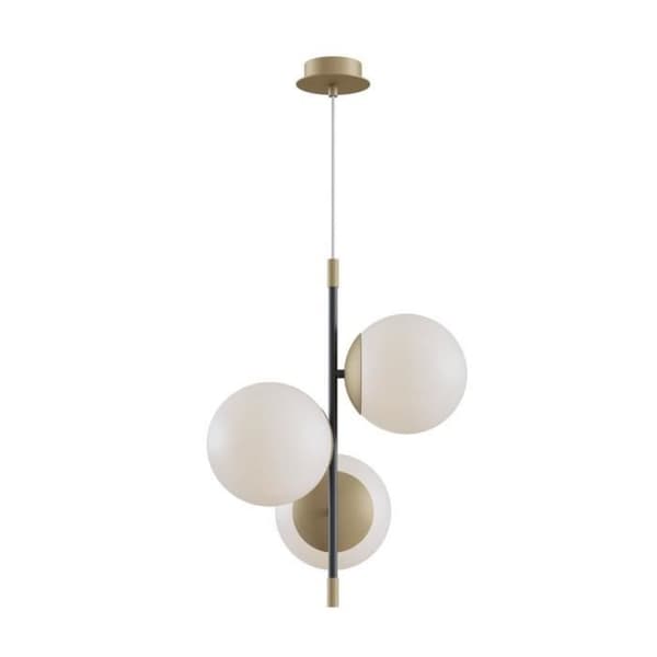 Nostalgi Matte Gold Globe Taklampa, 3 lampor, E14