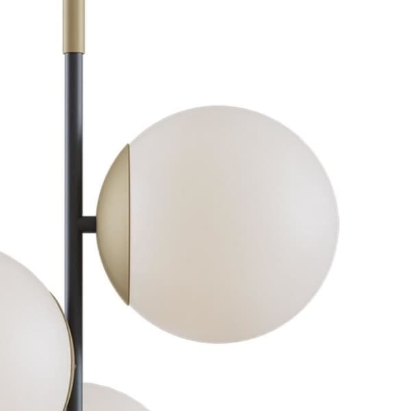 Nostalgi Matte Gold Globe Taklampa, 3 lampor, E14
