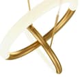 Miniatyrbild 3 av 4: Maytoni Node 2-Lights integrerad LED modern taklampa, 3000K guld