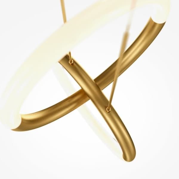 Maytoni Node 2-Lights integrerad LED modern taklampa, 3000K guld